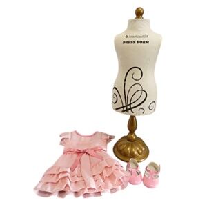 American Girl Doll Kit's Candy Making Dress and AG Dress Form